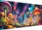 Diamond Painting Kits,Diamond Art for Adults Mushroom Forest Full Round Drill Large Size(31.5x11.8 inch),Abstract Scenery Paint with Diamonds Crystal Gem for Gift,Wall Decor